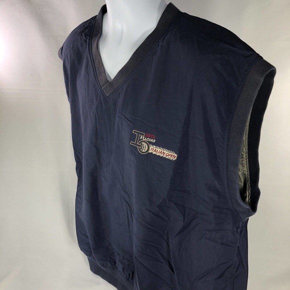 VTG ST LOUIS 28TH ITALIAN OPEN GOLF VEST GEAR FOR SPORTS XL V NECK 100% NYLON - Picture 4 of 12